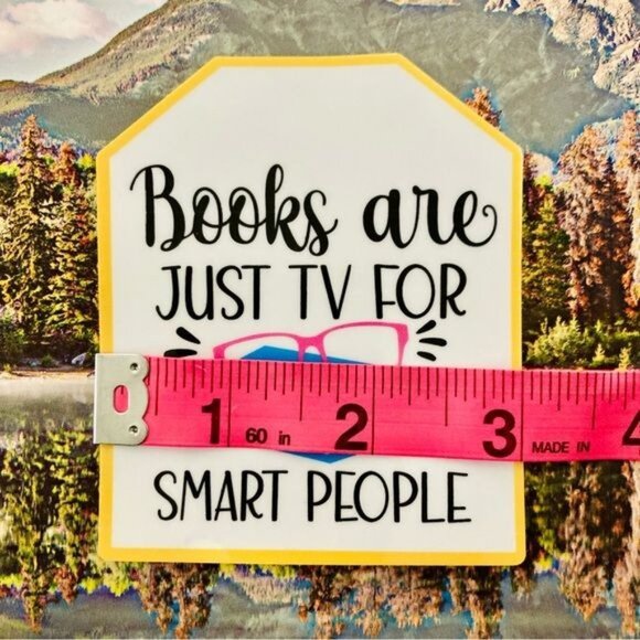 (7/$15) Durable Waterproof Sticker - Funny Book Sticker - Picture 3 of 3